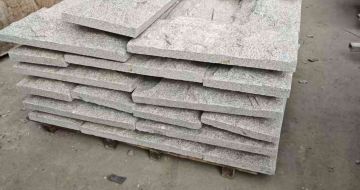 秦皇岛芝麻白蘑菇石，自然面