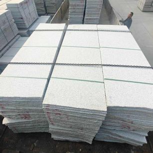 秦皇岛芝麻白毛板，石材毛板